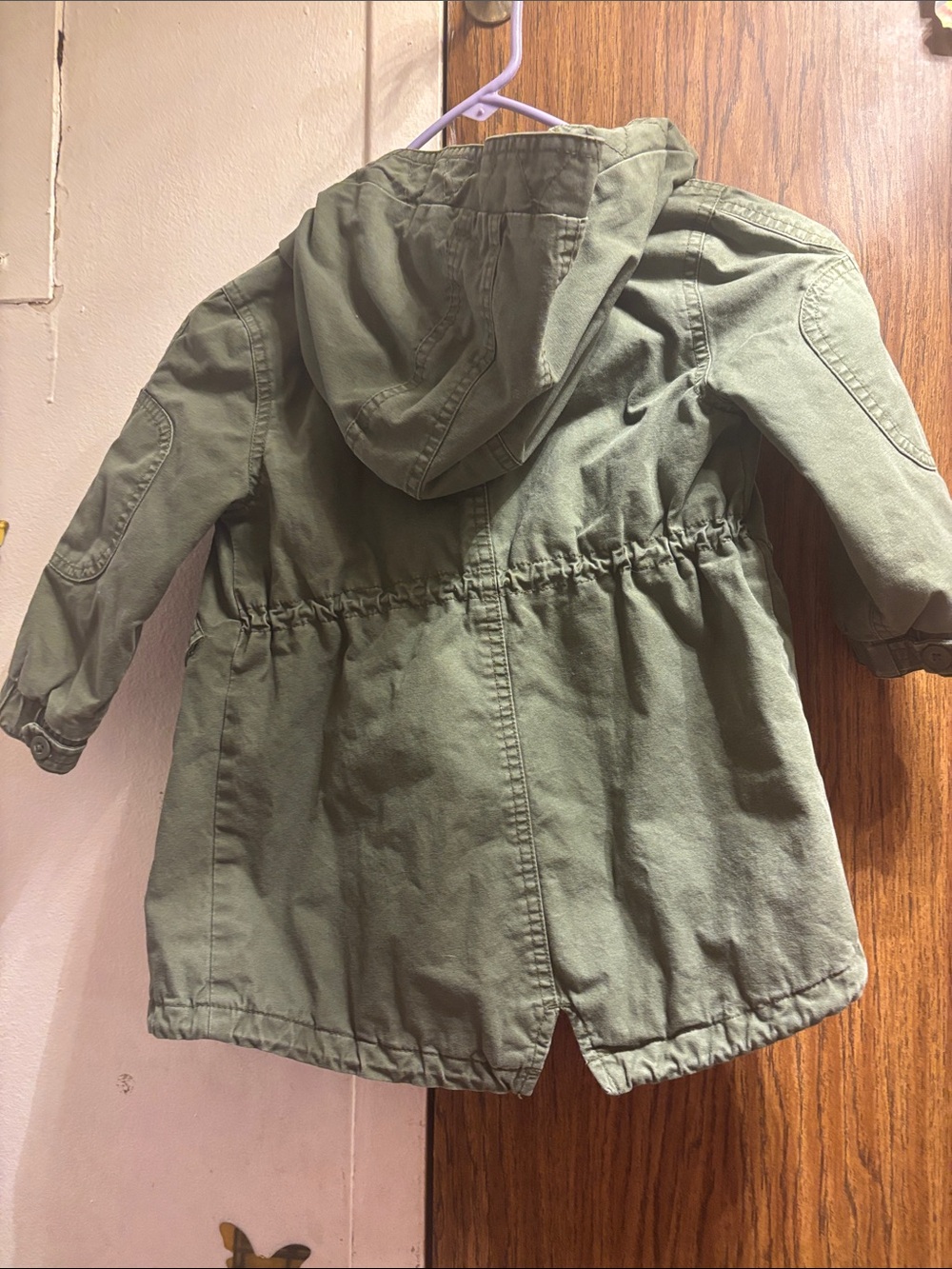 GAP Kids Olive Green Hooded Utility Anorak - Picture 5 of 5